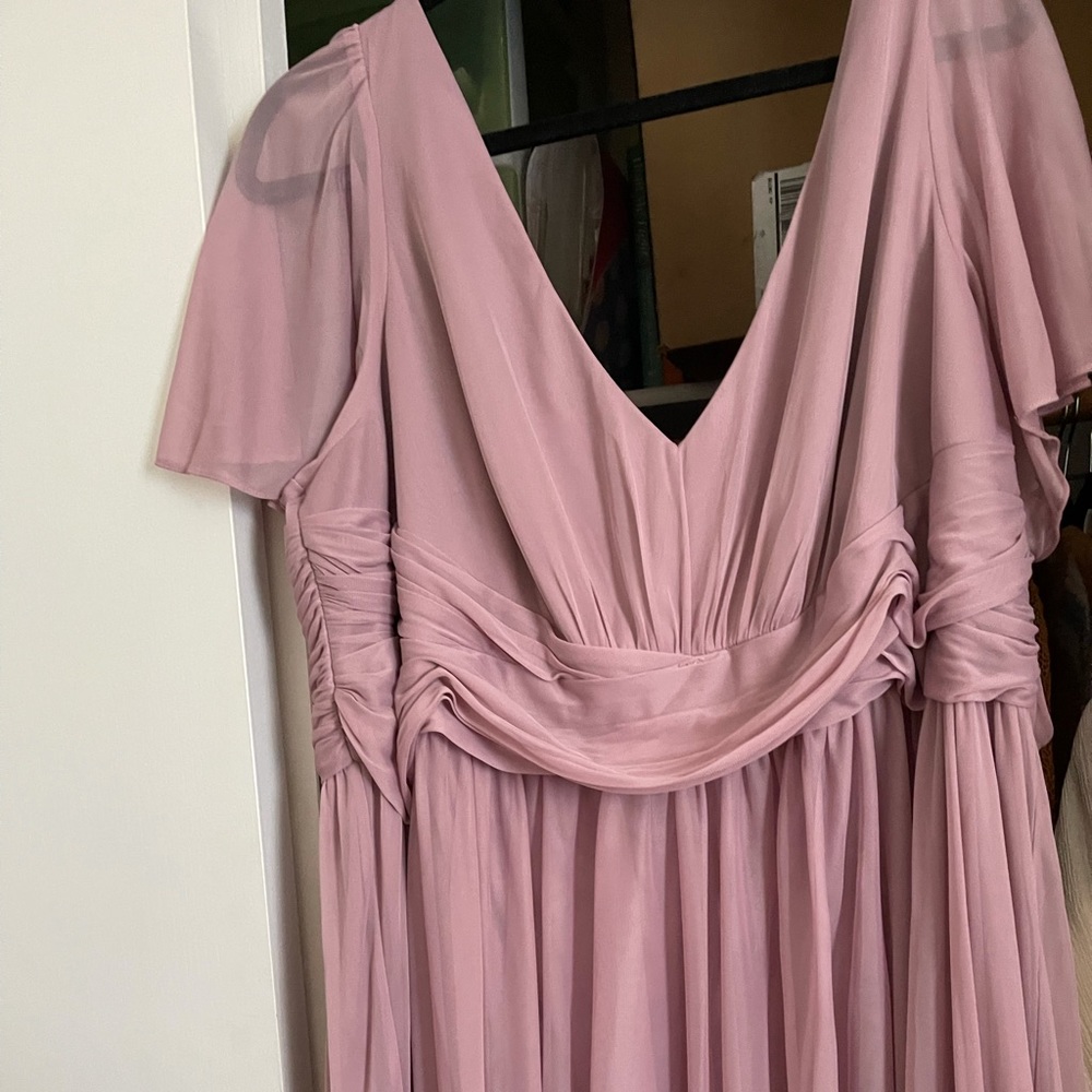 David’s bridal bridesmaid dress.